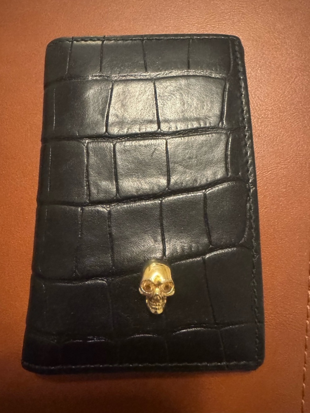 Alexander McQueen lamb leather card holder- Excellent condition- Made in Italy